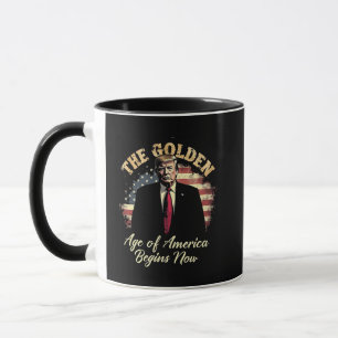 The Golden Age of America Begins Now Trump  Mug