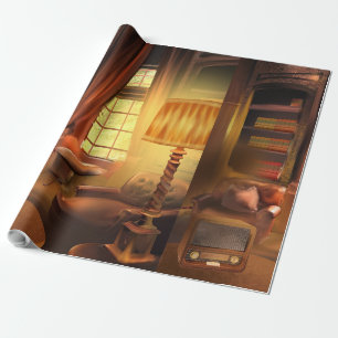 The Golden age of Radio Wrapping Paper