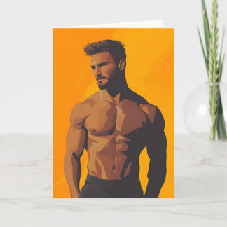 The Golden Boy Gay Greetings Card