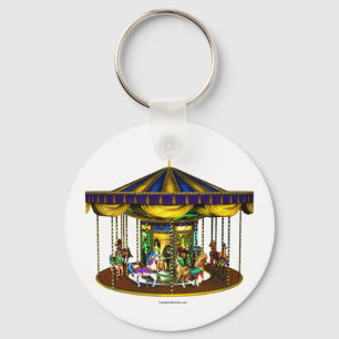 The Golden Carousel Keychain