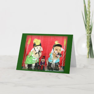 The Golden Christmas Nutcracker Suite Holiday Card