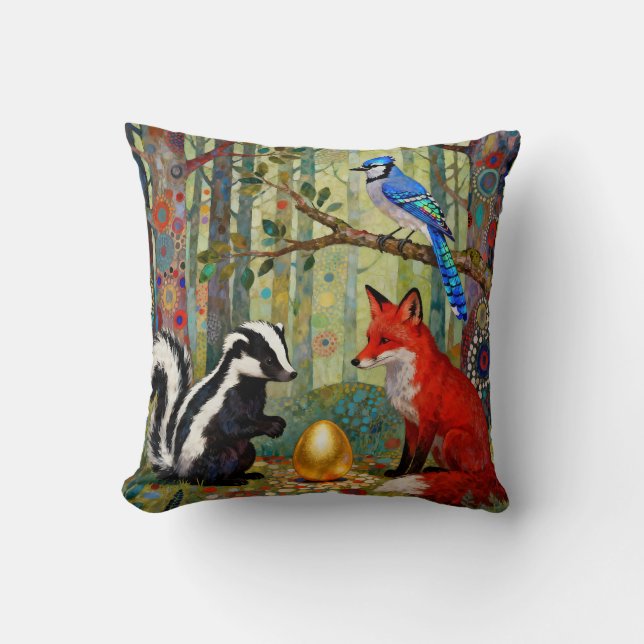“The Golden Dilemma” Cushion (Front)