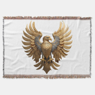 The Golden Eagle Throw Blanket