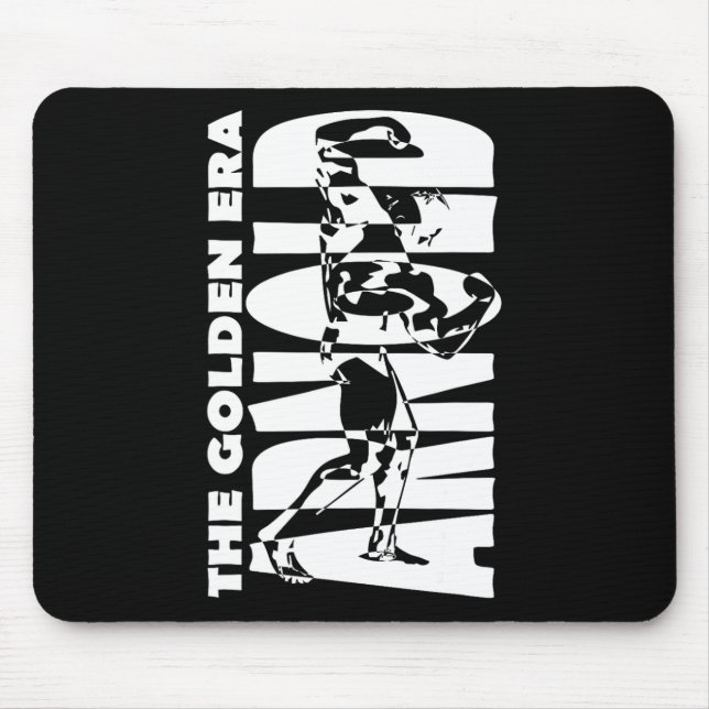 The Golden Era Arnold Bodybuilding  Mouse Mat (Front)