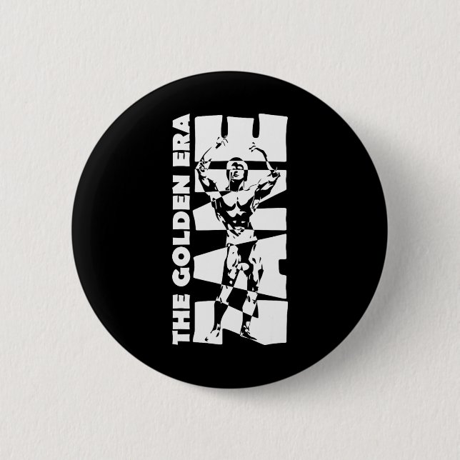 The Golden Era Zane Bodybuilding  6 Cm Round Badge (Front)