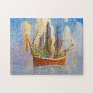 The Golden Galleon by Newell Convers Wyeth Jigsaw Puzzle