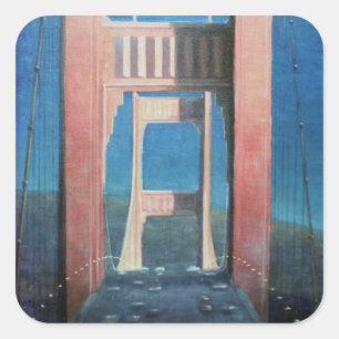 The Golden Gate Bridge 1992 Square Sticker