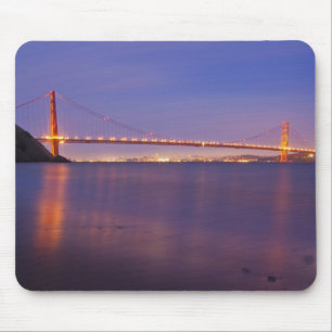 The Golden Gate Bridge at dusk from Kirby Cove Mouse Mat