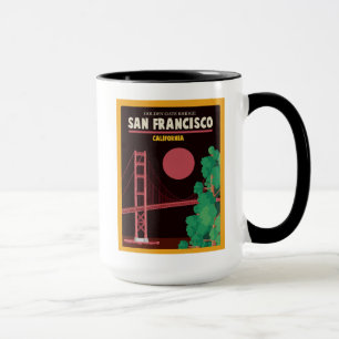 The Golden Gate Bridge at Night Mug