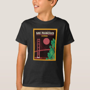 The Golden Gate Bridge at Night T-Shirt