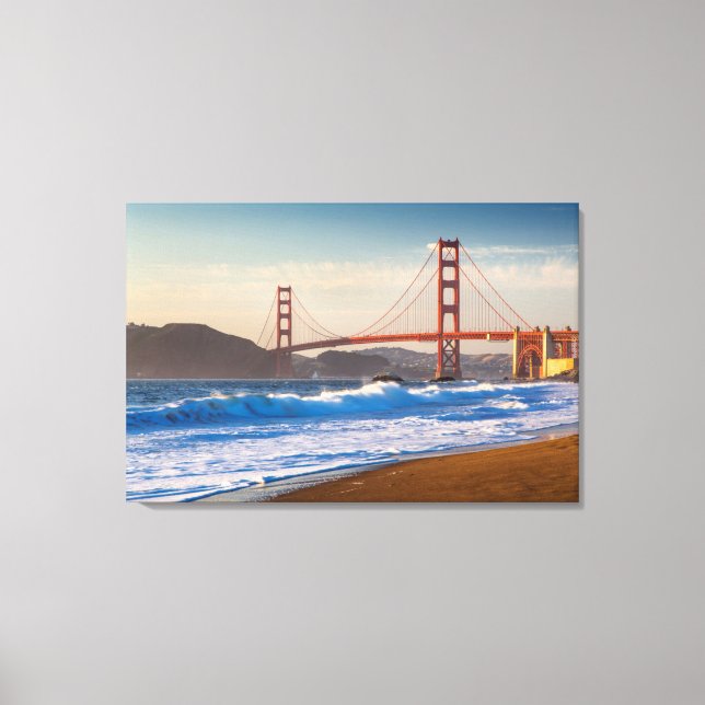 The Golden Gate Bridge From Baker Beach Canvas Print (Front)