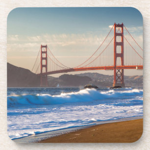 The Golden Gate Bridge From Baker Beach Coaster