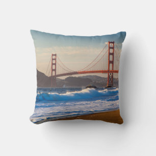 The Golden Gate Bridge From Baker Beach Cushion