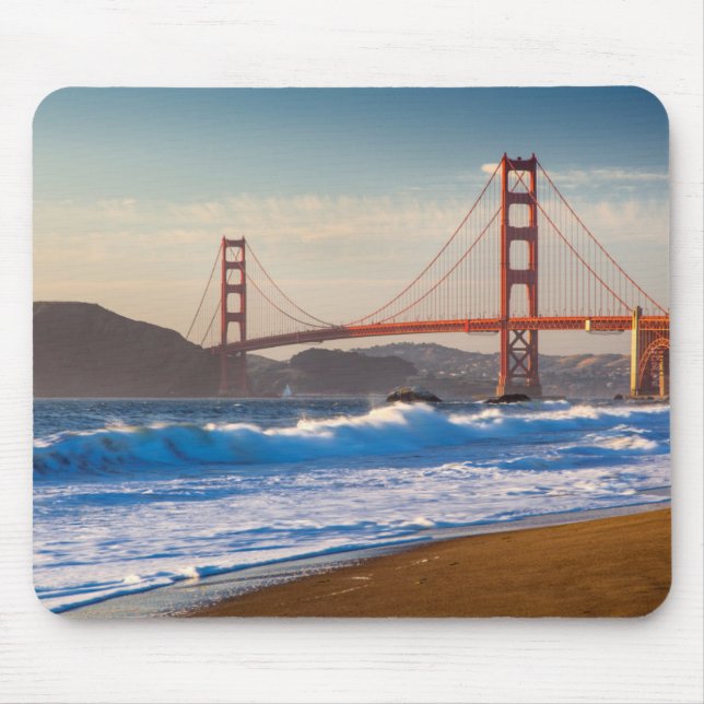 The Golden Gate Bridge From Baker Beach Mouse Mat (Front)