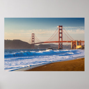 The Golden Gate Bridge From Baker Beach Poster