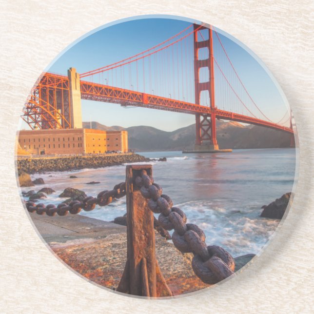 The Golden Gate Bridge From Fort Point Coaster (Front)