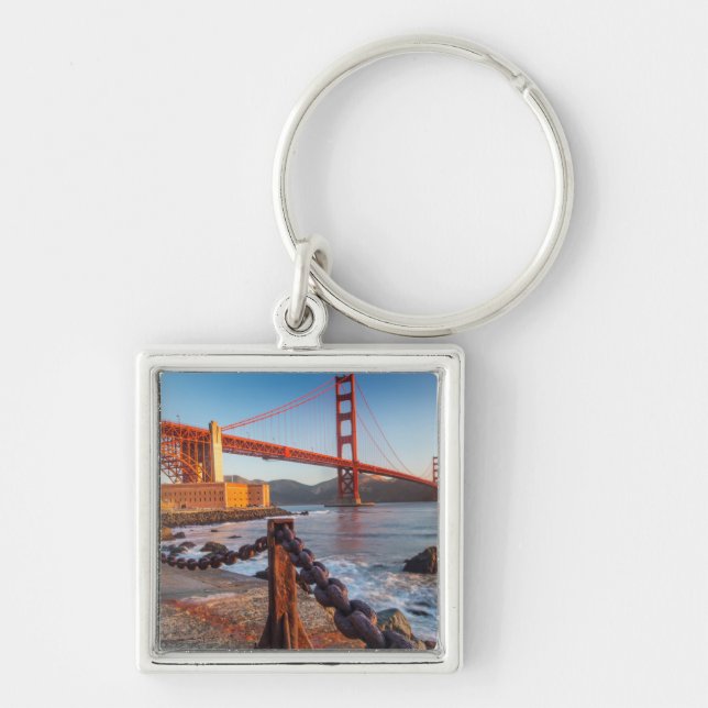 The Golden Gate Bridge From Fort Point Key Ring (Front)