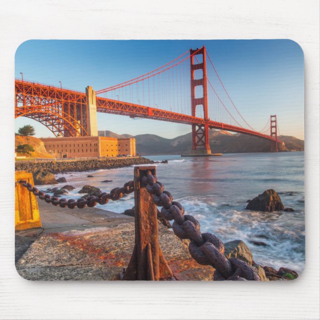 The Golden Gate Bridge From Fort Point Mouse Mat (Front)