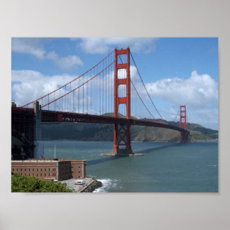 The Golden Gate Bridge in Frisco Poster