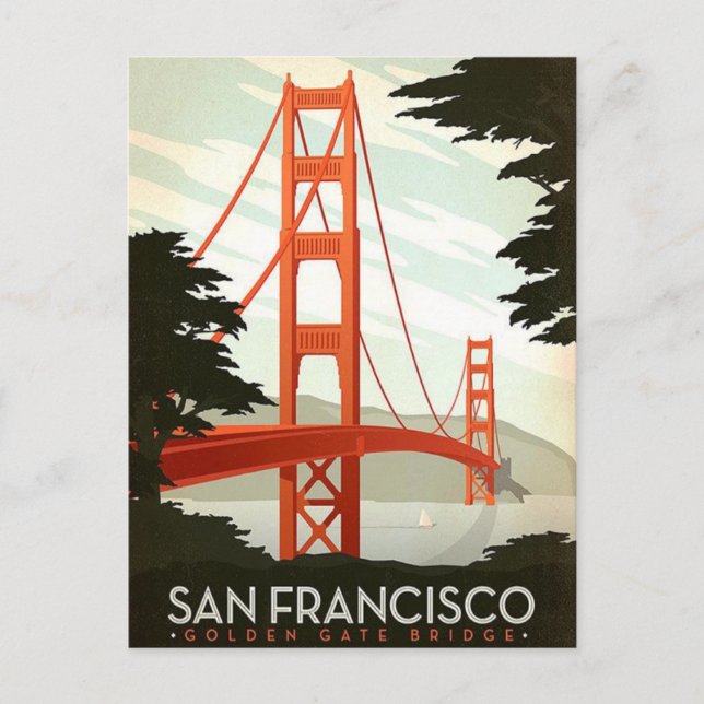 The Golden Gate Bridge Postcard (Front)