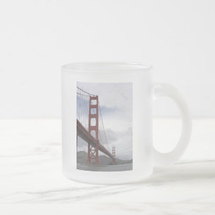 The Golden Gate Bridge San Francisco Frosted Glass Coffee Mug