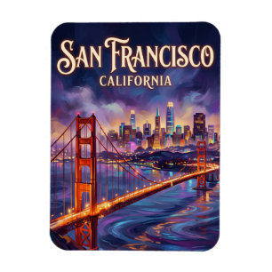 The Golden Gate Bridge USA Magnet