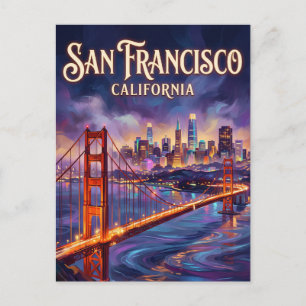 The Golden Gate Bridge USA Postcard