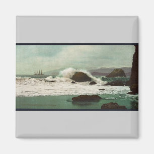 The Golden Gate, San Francisco classic Photochrom Magnet