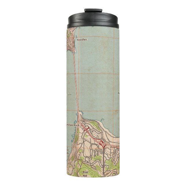 The Golden Gate Topographic Map Thermal Tumbler (Front)