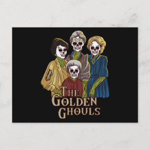The Golden Ghouls Funny Halloween Horror Men Women Postcard
