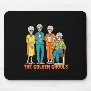 The Golden Ghouls Skeleton Halloween Idea Funny Mouse Mat