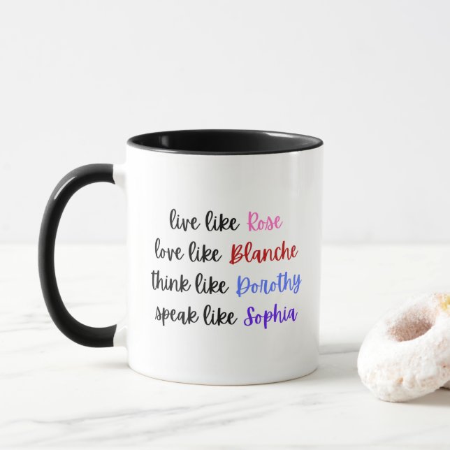The Golden Girls - Life Wisdom Mug (With Donut)