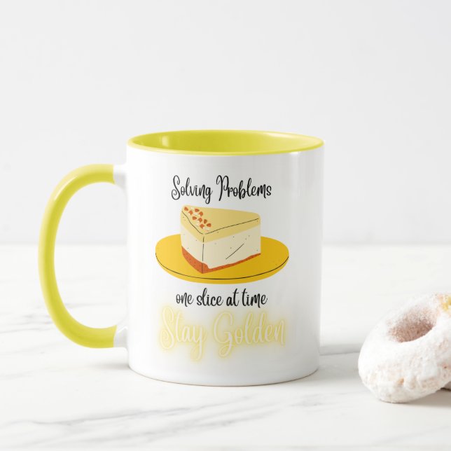 The Golden Girls Stay Golden Cheesecake Mug (With Donut)