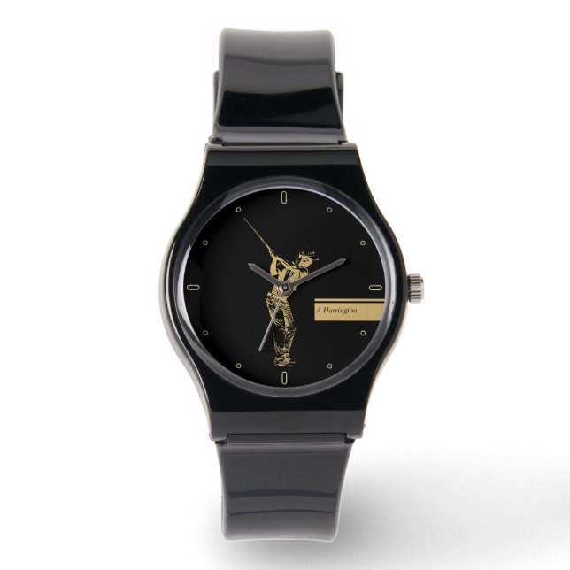 The golden golfer  watch (Front)