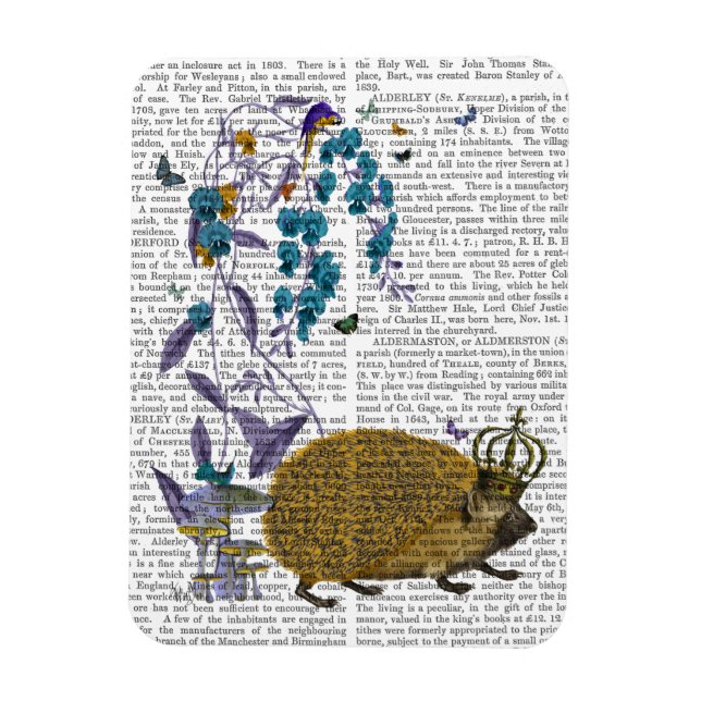 The Golden Hedgehog Magnet (Vertical)