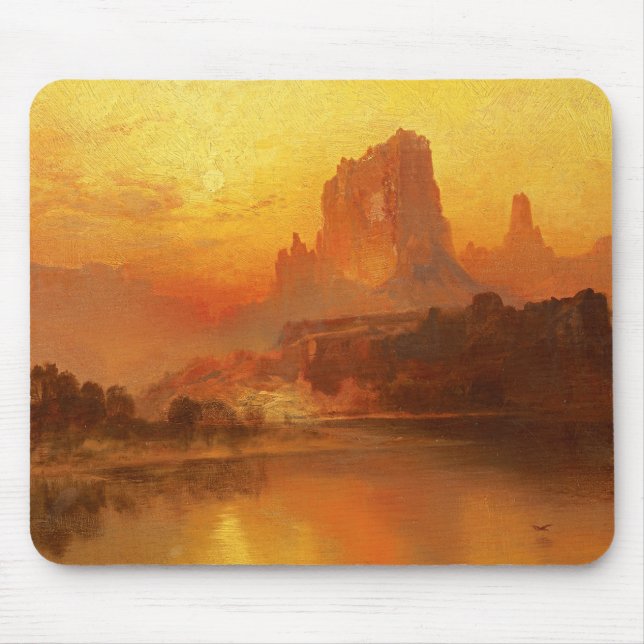 The Golden Hour, Moran, 1875 Mouse Mat (Front)
