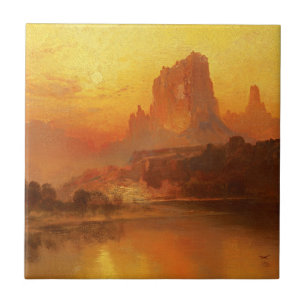 The Golden Hour, Moran, 1875 Tile