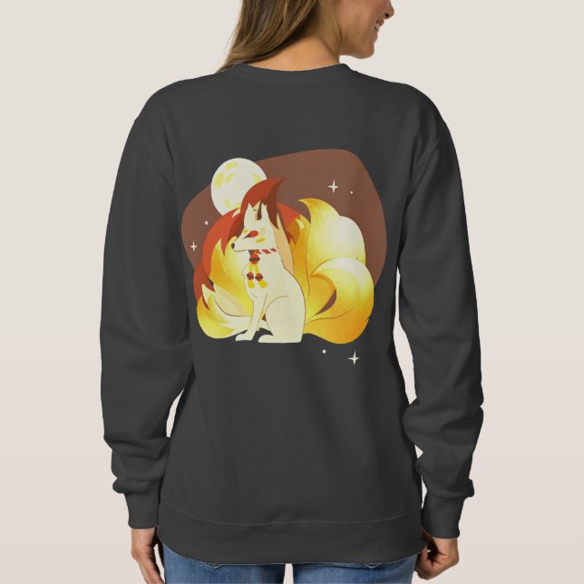 The Golden Kyubi | Mythical Luck & Prosperity Sweatshirt (Back)