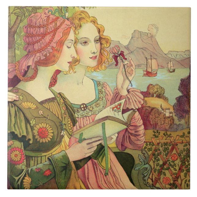 The Golden Legend, 1897, from 'L'Estampe Moderne', Tile (Front)