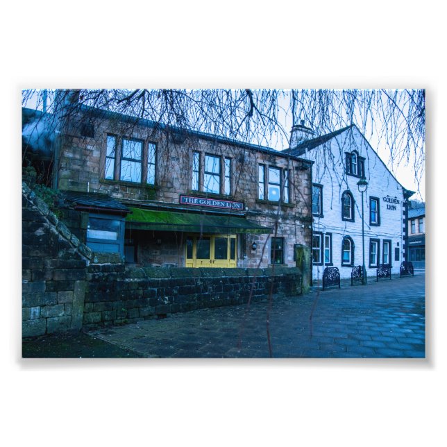 The Golden Lion Pub, Todmorden Photo Print (Front)