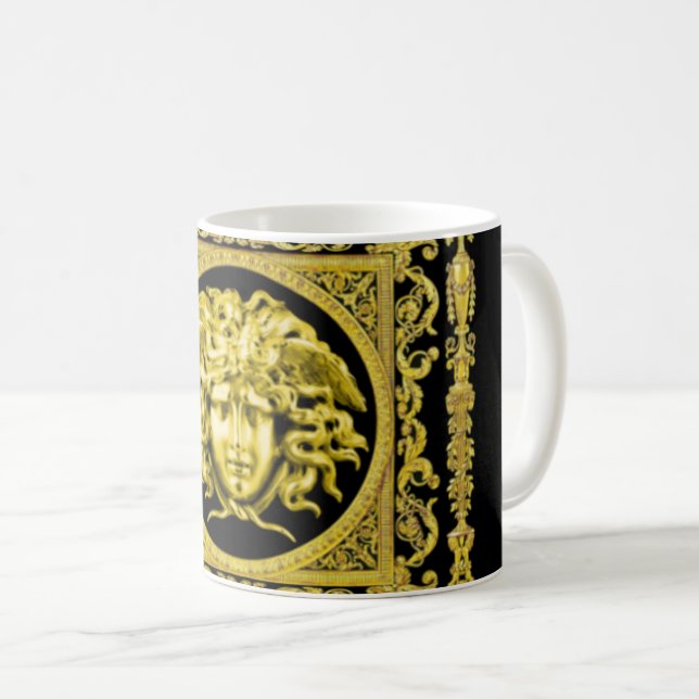 The Golden Medusa Mug (Front Right)