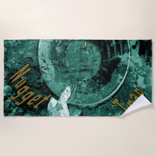 The golden nugget trap beach towel