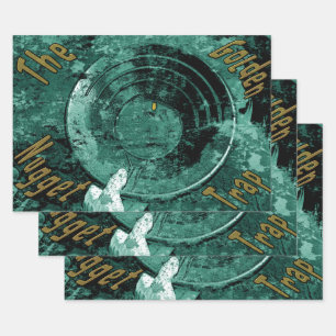 The golden nugget trap  wrapping paper sheet