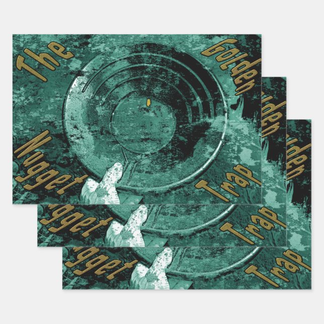 The golden nugget trap  wrapping paper sheet (Set)