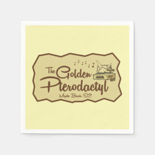 The Golden Pterodactyl Tiki Bar Myrtle Beach Napkin