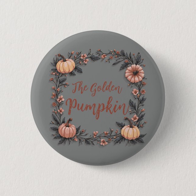 The Golden Pumpkin 6 Cm Round Badge (Front)