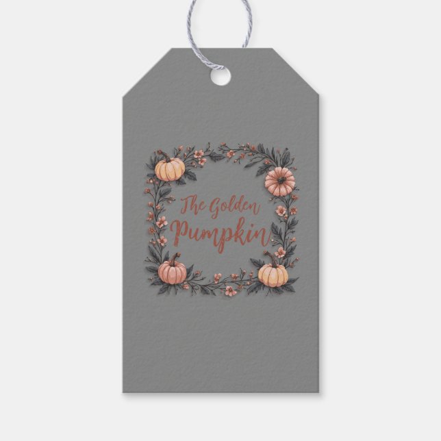 The Golden Pumpkin Gift Tags (Front)