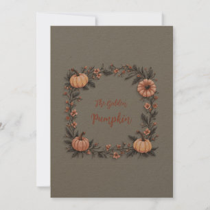 The Golden Pumpkin Invitation