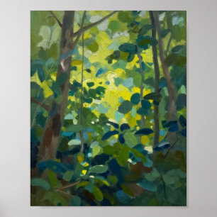 The Golden Radiance of the Verdant Canopy Poster