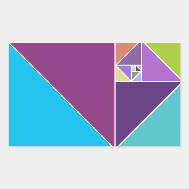 The Golden Ratio Rectangular Sticker (Front)